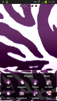 GO Launcher EX Violet Zebra android App screenshot 4